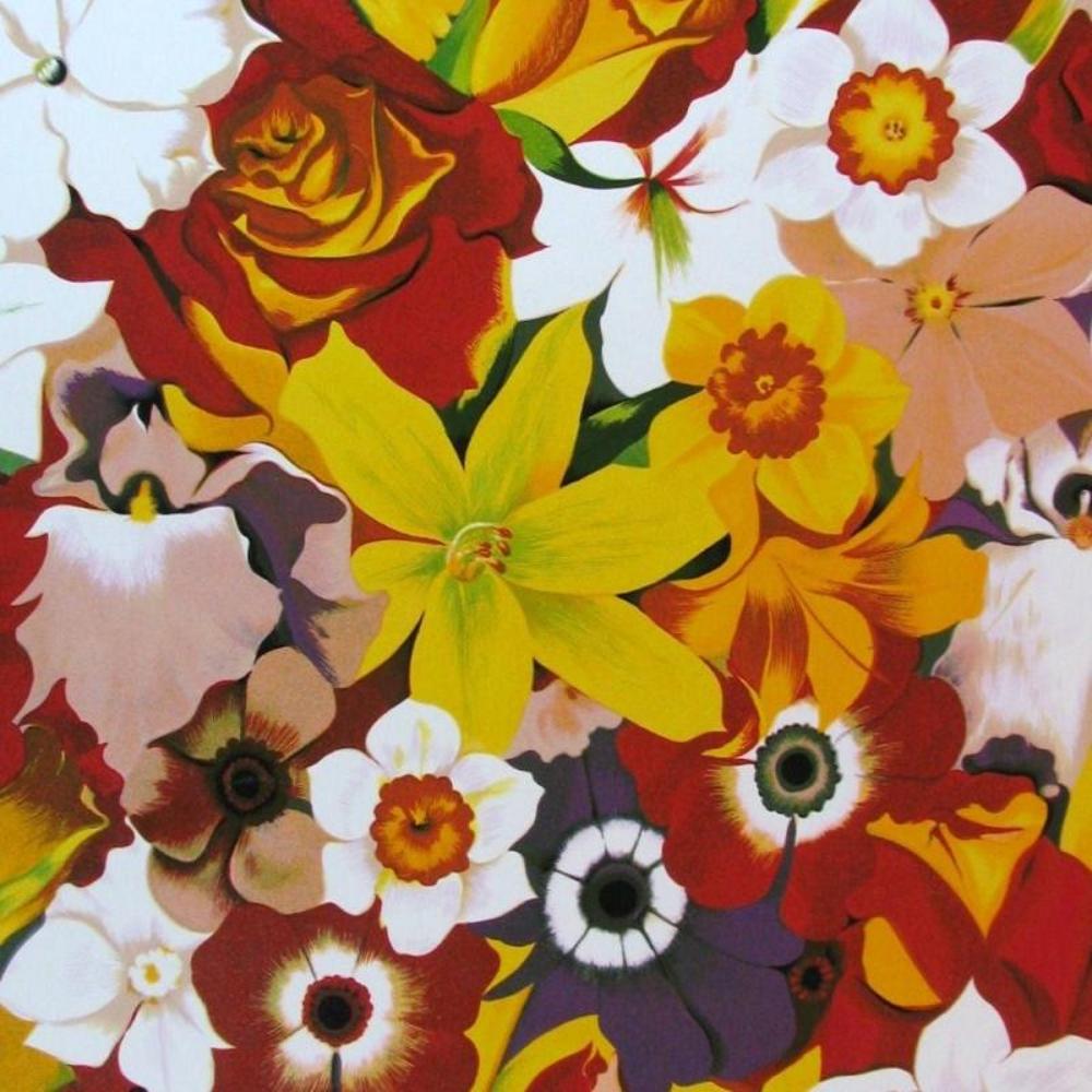 Lowell Nesbitt Multi-Colored Flower