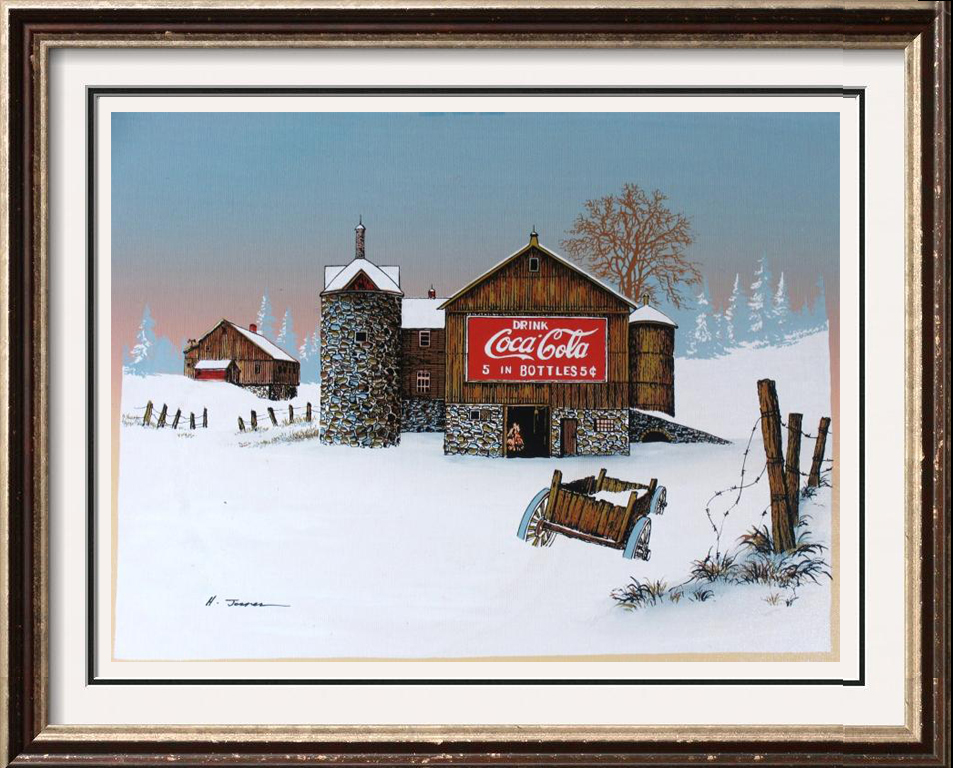 Winter James Coca Cola Barn