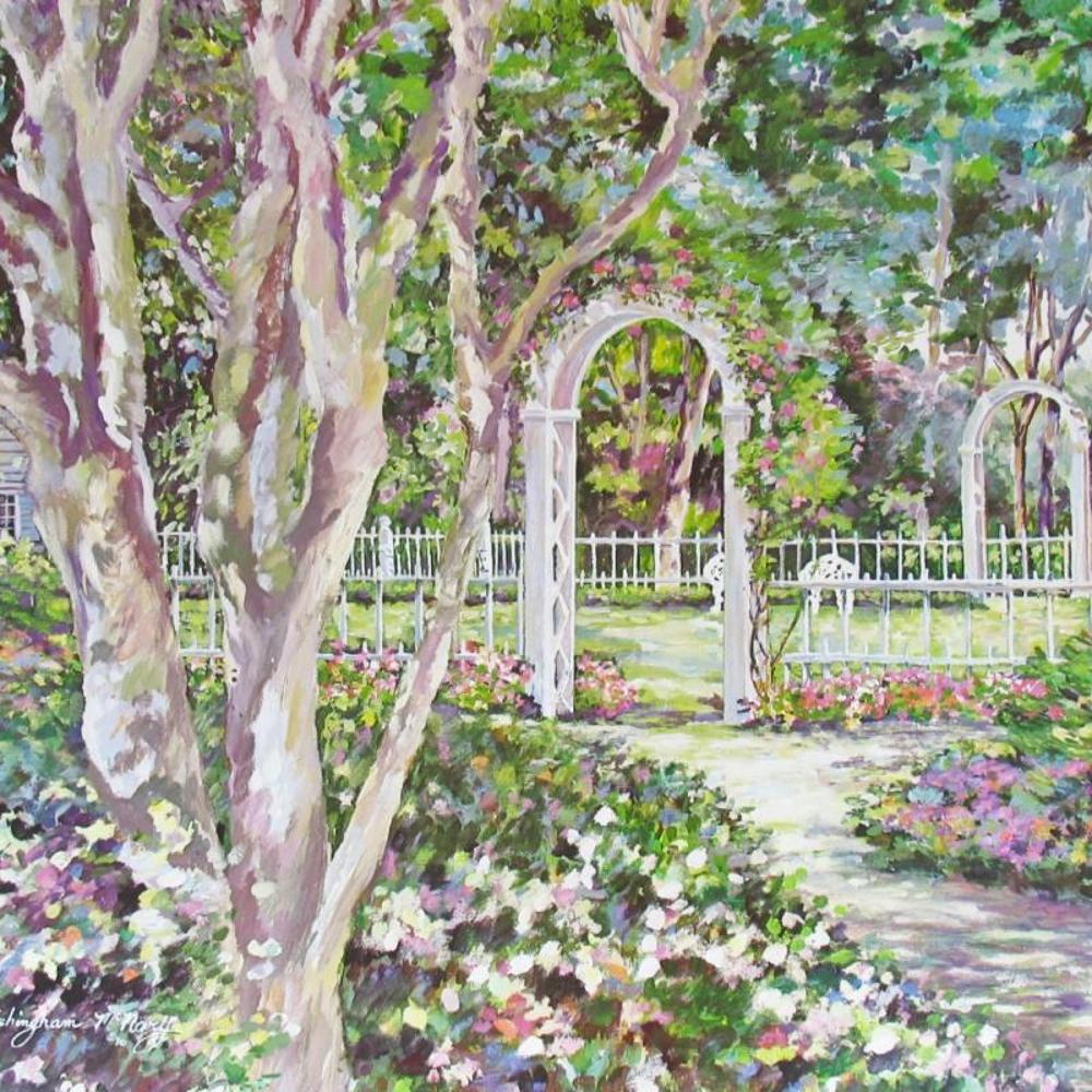 Floral Garden Art Print - Click Image to Close