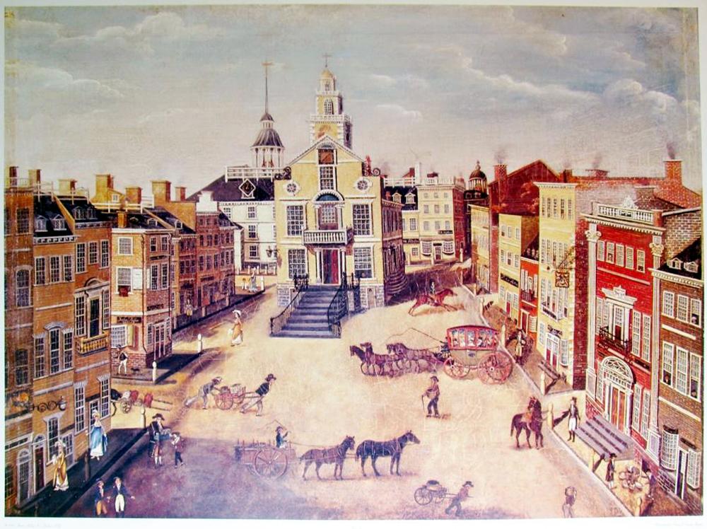 Old State House Boston Art Print - Click Image to Close