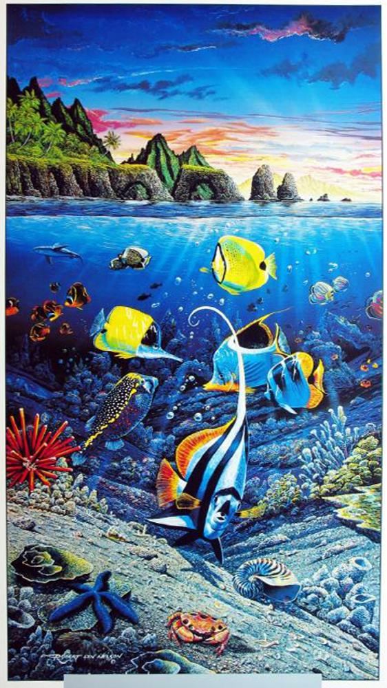 Ocean Scene Art Print - Click Image to Close