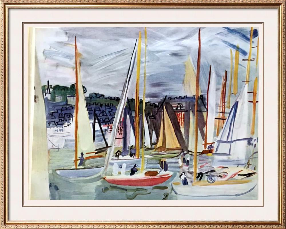 Raoul Dufy Harbor at Deaville c.1935 Fine Art Print from Museum Artist