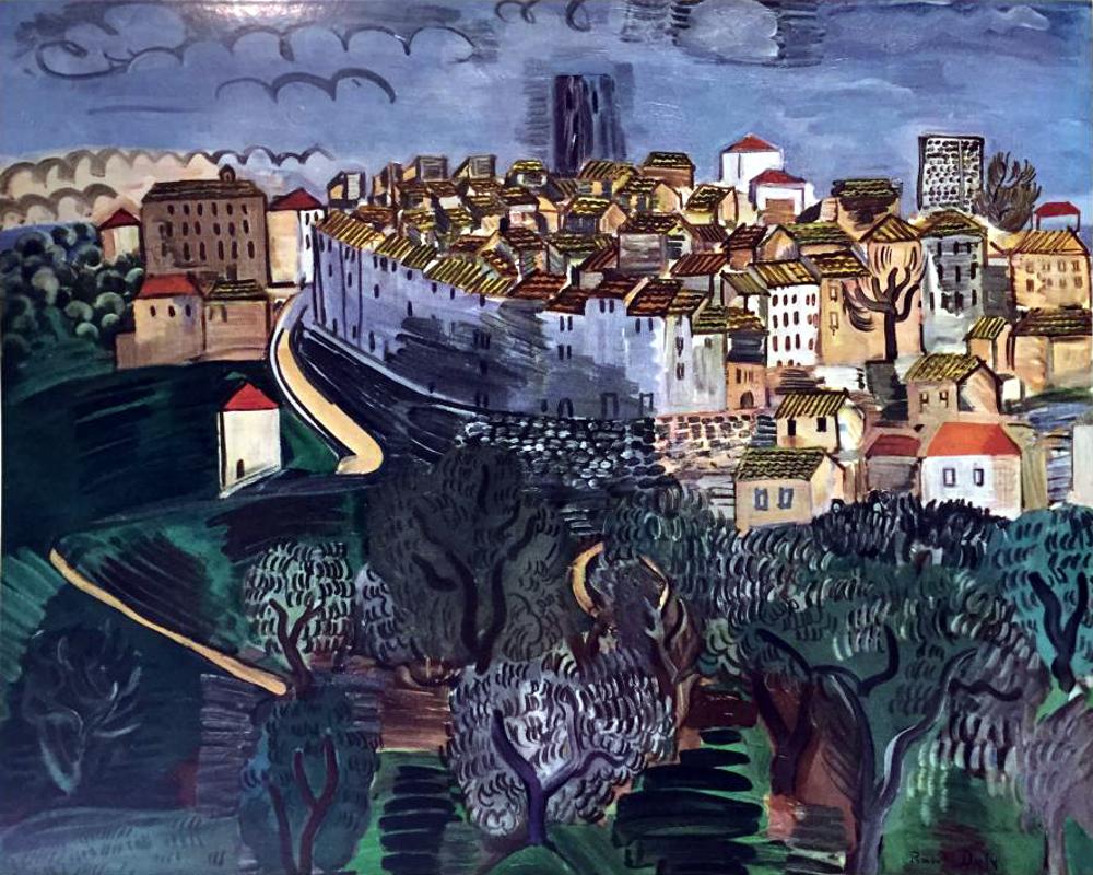 Raoul Dufy Vence c.1923 Fine Art Print from Art Museum Artist - Click Image to Close