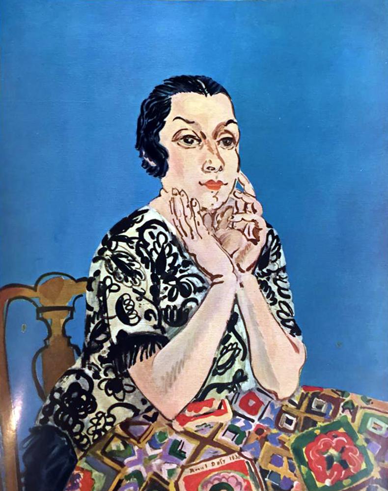 Raoul Dufy Portrait of MME Dufy c.1930 Fine Art Print from Museum Artist - Click Image to Close