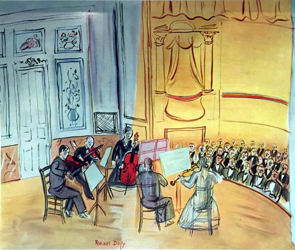 Raoul Dufy Chamber Music c.1948 Fine Art Print from Museum Artist - Click Image to Close