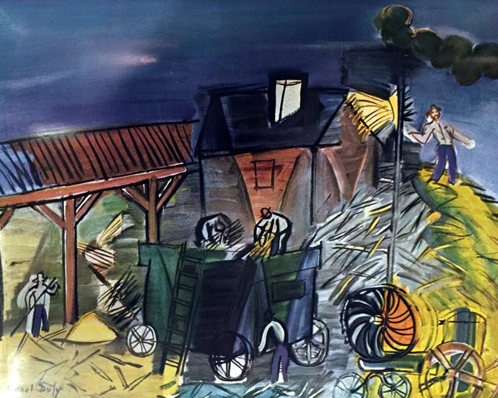 Raoul Dufy Threshing c.1949 Fine Art Print from Museum Artist - Click Image to Close