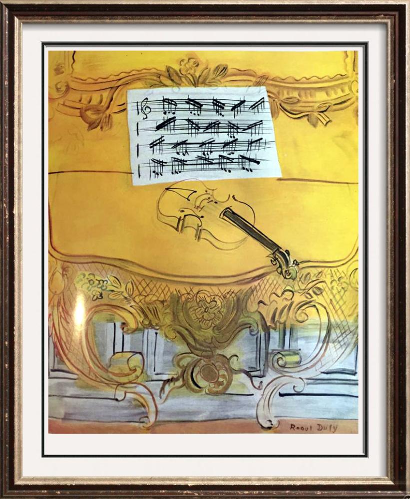 Raoul Dufy Yellow Console with Violin c.1949 Fine Art Print from Museum Artist