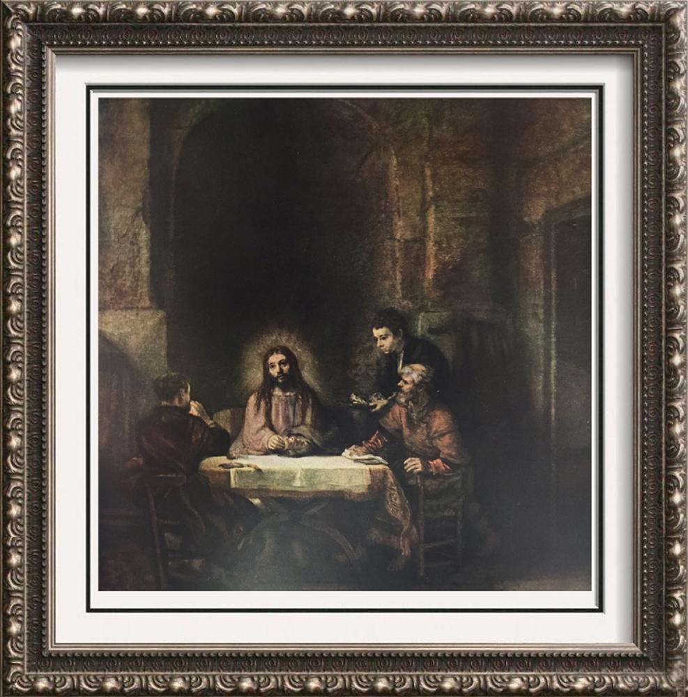 Rembrandt Christ at Emmaus c.1648 Fine Art Print from Museum Artist