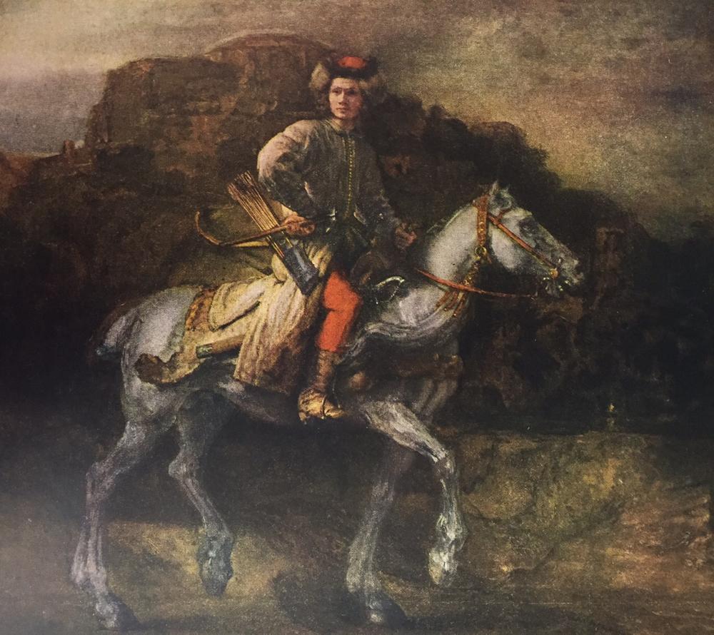 Rembrandt The Polish Rider c.1655 Fine Art Print from Museum Artist - Click Image to Close