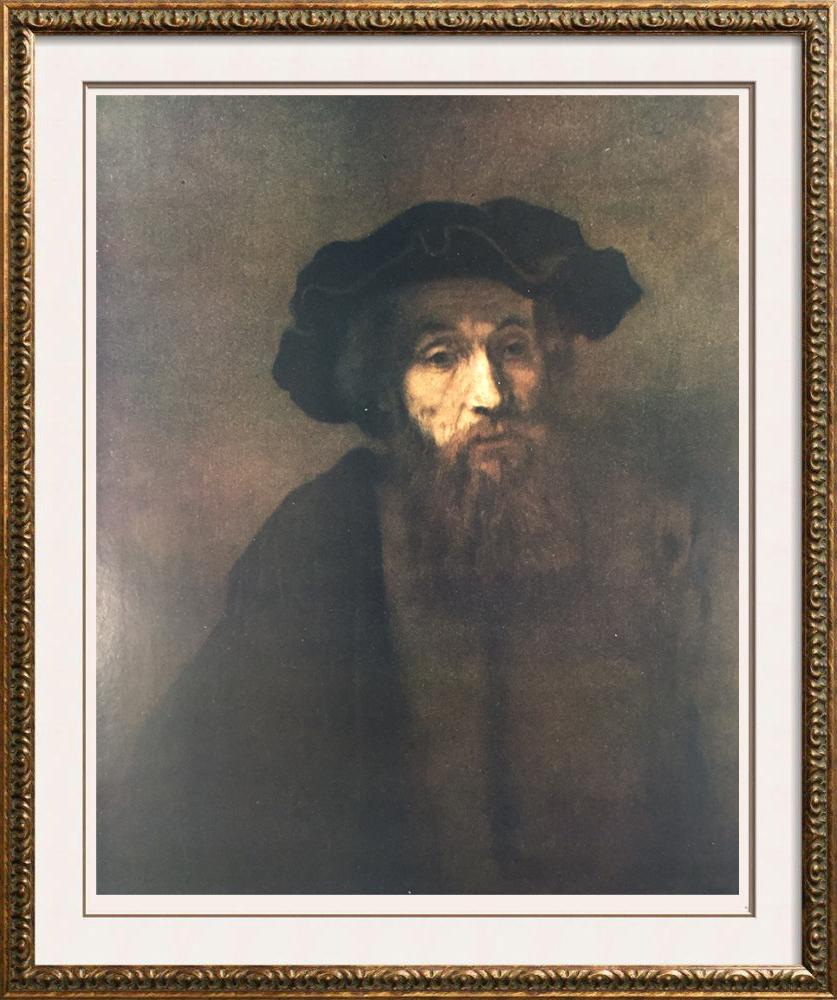 Rembrandt Portrait of a Rabbi c.1657 Fine Art Print from Museum Artist