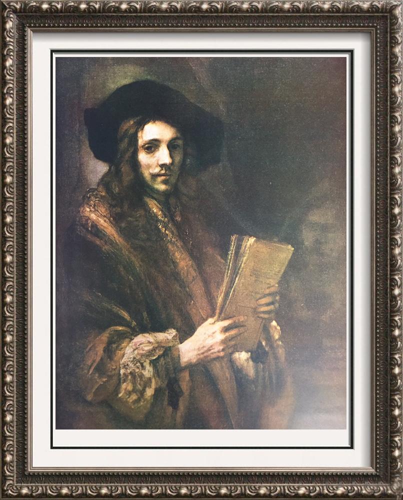 Rembrandt Portrait og a Young Man c.1658 Fine Art Print from Museum Artist