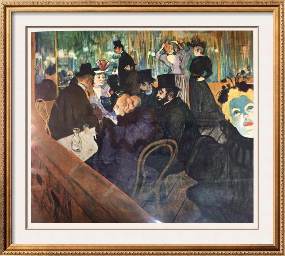 Toulouse-Lautrec At the Moulin Rouge c.1892 Fine Art Print from Museum Artist