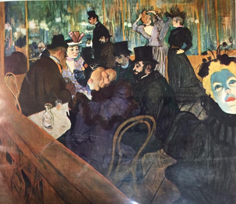 Toulouse-Lautrec At the Moulin Rouge c.1892 Fine Art Print from Museum Artist