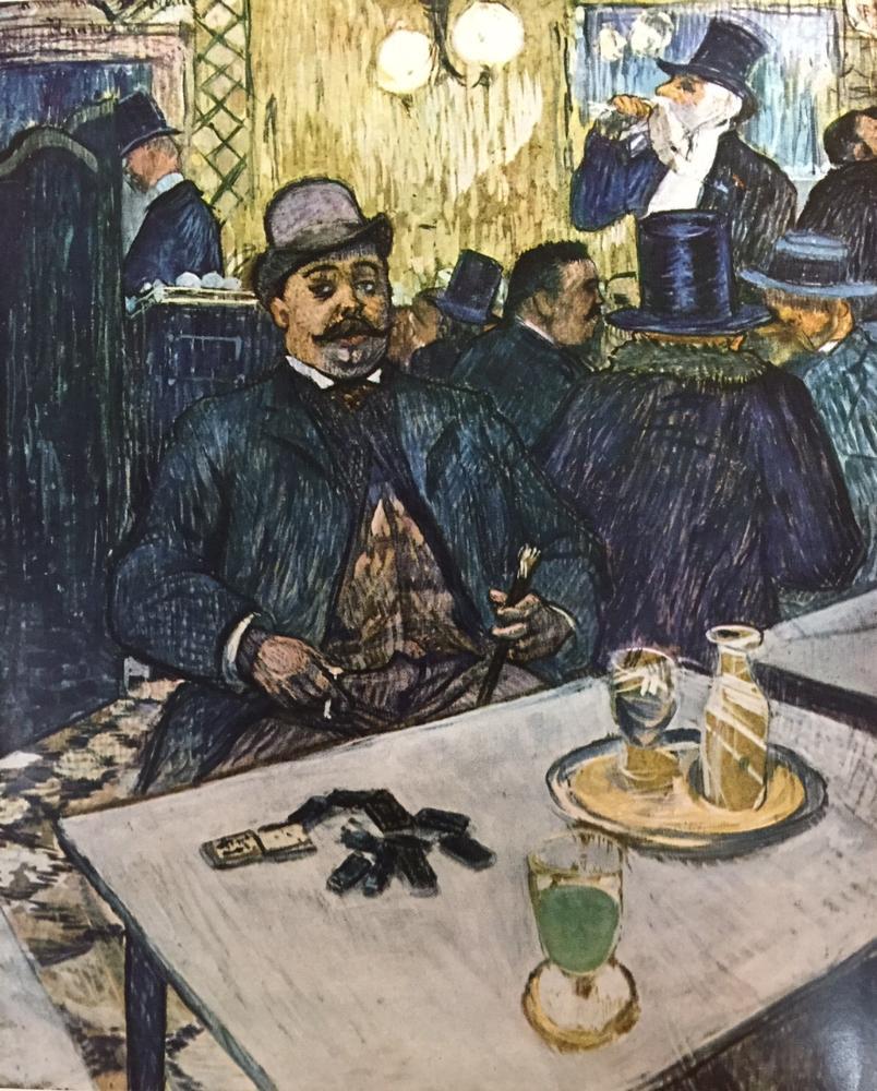 Toulouse-Lautrec M. Boileau at the Cafe c.1893 Fine Art Print from Museum Artist - Click Image to Close