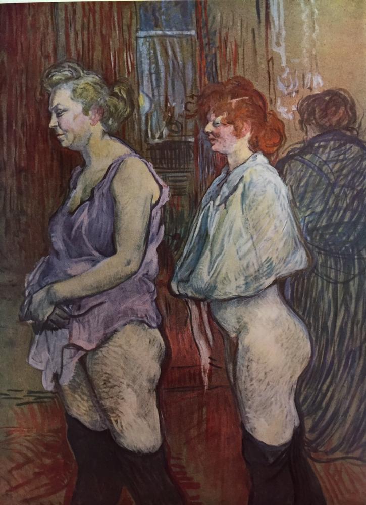 Toulouse-Lautrec La Visite: Rue Des Moulins c.1894 Fine Art Print from Museum Artist