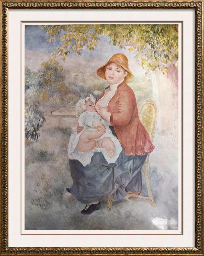 Pierre Auguste Renoir (Plate Eleven) Mother and Child c.1886 Fine Art Print from Museum Artist