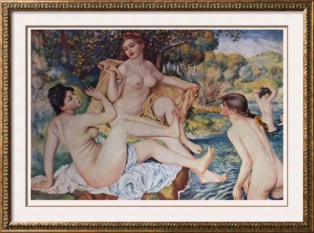 Pierre Auguste Renoir (Plate Twelve) The Bathers c.1884-87 Fine Art Print from Museum Artist