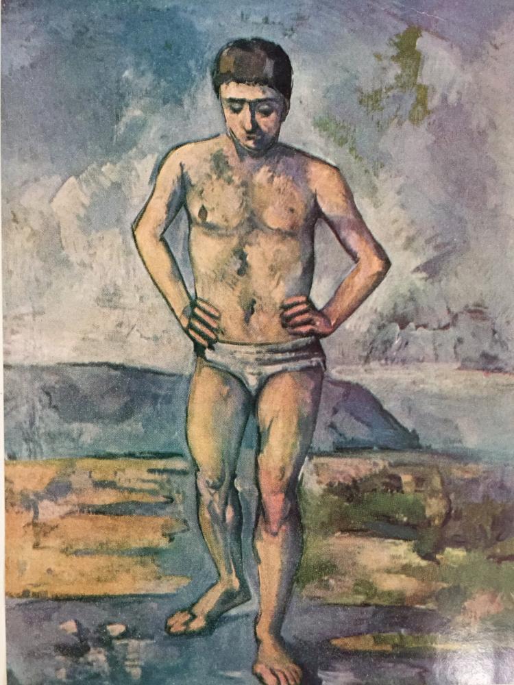 Paul Cezanne The Bather c.1885-87 Fine Art Print from Museum Artist - Click Image to Close