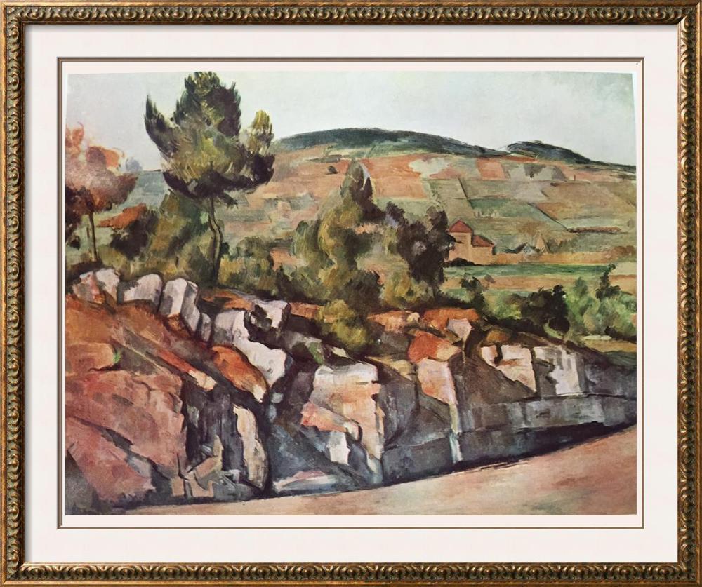 Paul Cezanne Mountains in Provence c.1886-90 Fine Art Print from Museum Artist
