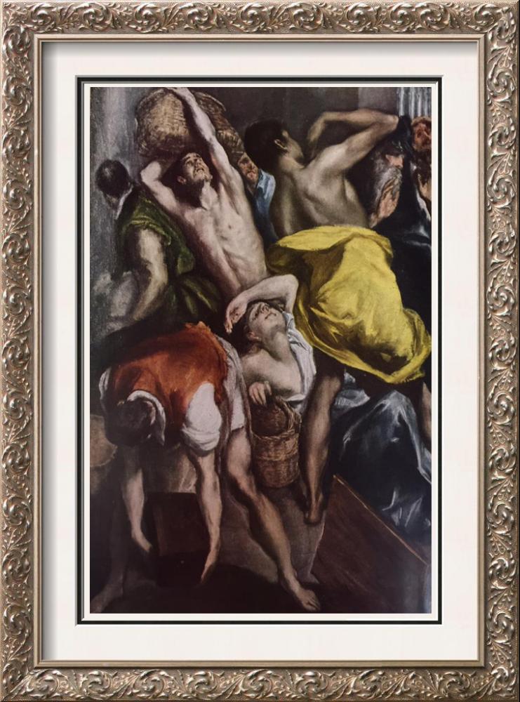 El Greco (Domenicos Theotocopolos) Cleansing of the Temple c.1584-94 Fine Art Print from Museum Artist