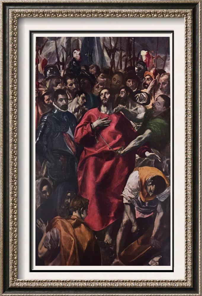 El Greco (Domenicos Theotocopolos) El Espolio c.1579 Fine Art Print from Museum Artist