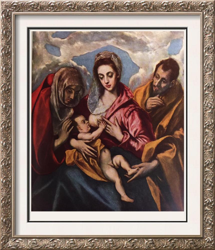 El Greco (Domenicos Theotocopolos) Holy Family (Virgin of the Good Milk) c.1597-1604 Fine Art Print from Museum Artist