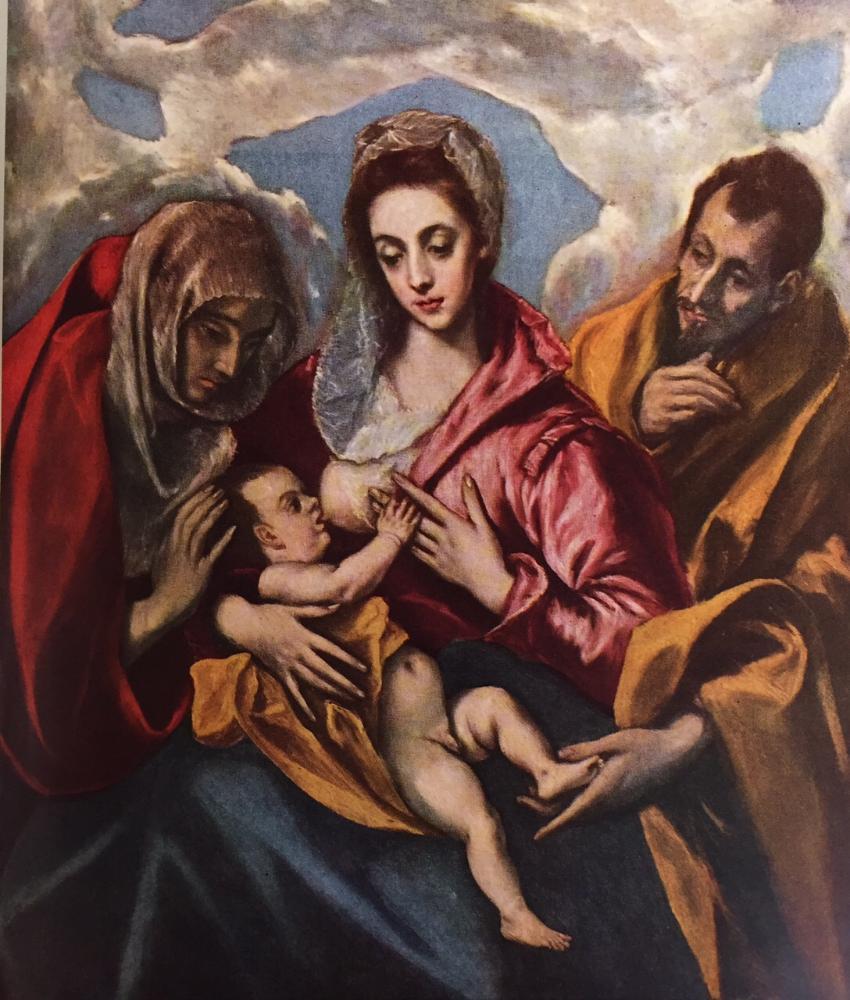 El Greco (Domenicos Theotocopolos) Holy Family (Virgin of the Good Milk) c.1597-1604 Fine Art Print from Museum Artist