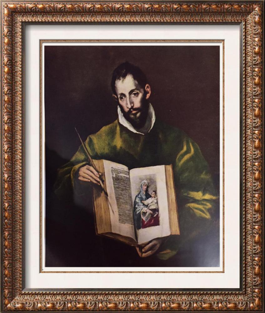 El Greco (Domenicos Theotocopolos) St. Luke c.1602-06 Fine Art Print from Museum Artist