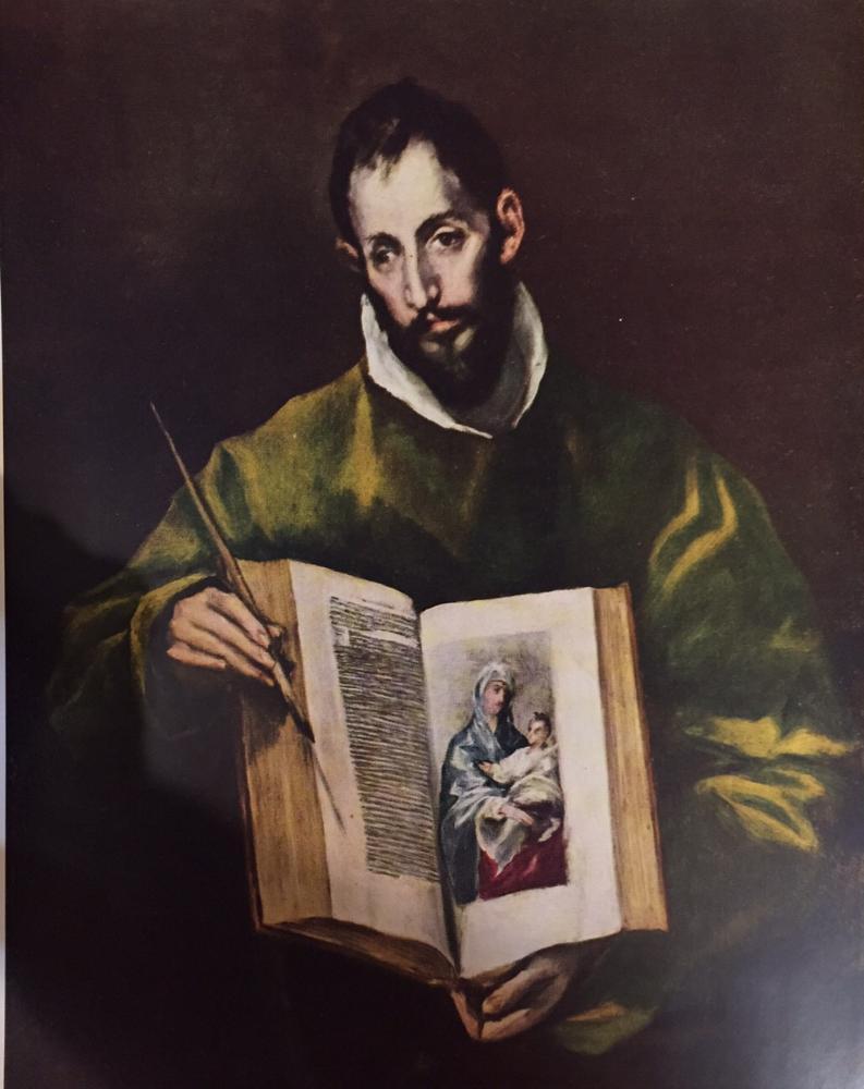 El Greco (Domenicos Theotocopolos) St. Luke c.1602-06 Fine Art Print from Museum Artist