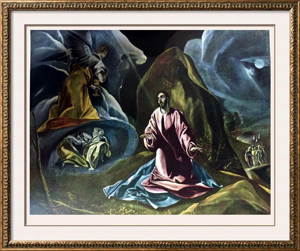 El Greco (Domenicos Theotocopolos) Christ on the Mount of Olives c.1604-14 Fine Art Print from Museum Artist