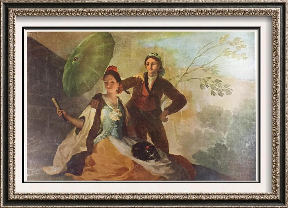 Francisco Jose de Goya y Lucientes The Parasol c.1777 Fine Art Print from Museum Artist