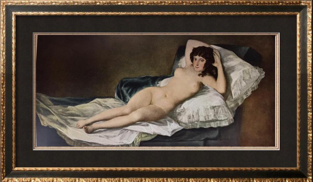 Francisco Jose de Goya y Lucientes The Maja Nude c.1797-99 Fine Art Print from Museum Artist