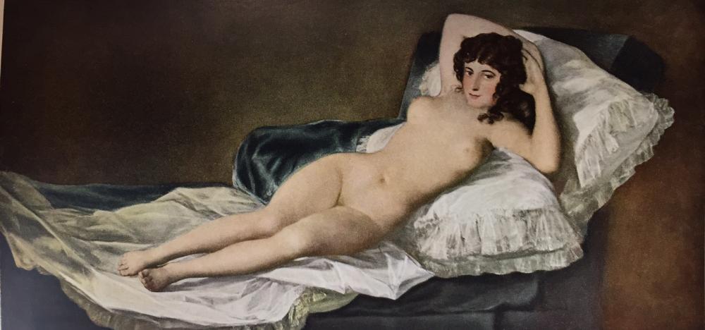 Francisco Jose de Goya y Lucientes The Maja Nude c.1797-99 Fine Art Print from Museum Artist - Click Image to Close