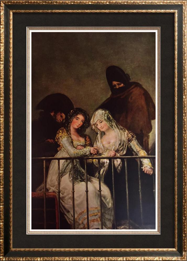 Francisco Jose de Goya y Lucientes Majas on a Balcony c.1810-15 Fine Art Print from Museum Artist