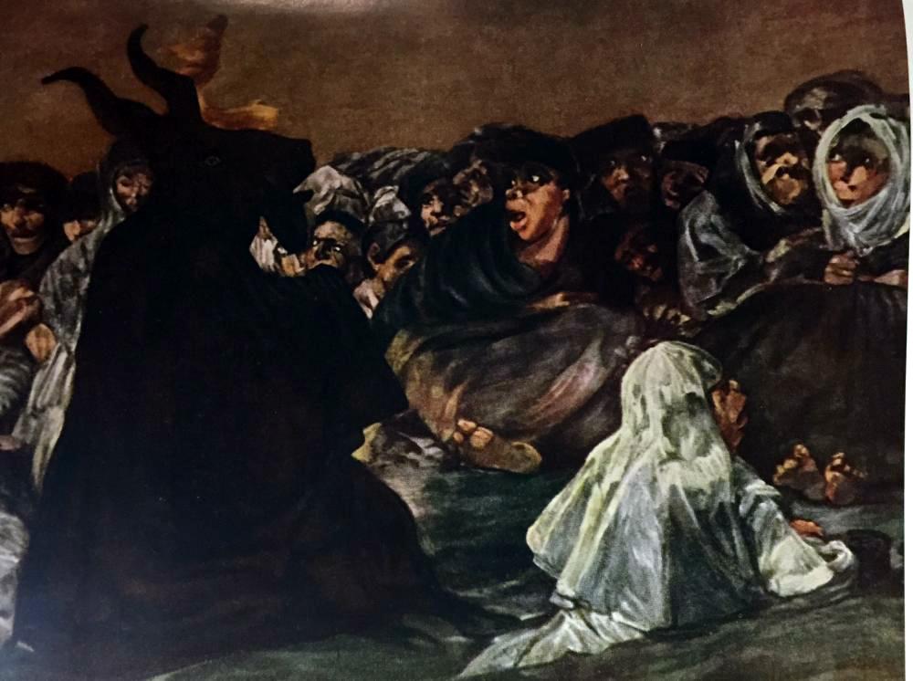 Francisco Jose de Goya y Lucientes Detail of The Witches Sabbath c.1819-23 Fine Art Print from Museum Artist
