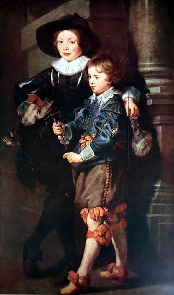Peter Paul Rubens The Artist's Sons, Albert and Nicolas c.1624-25 Fine Art Print from Museum Artist