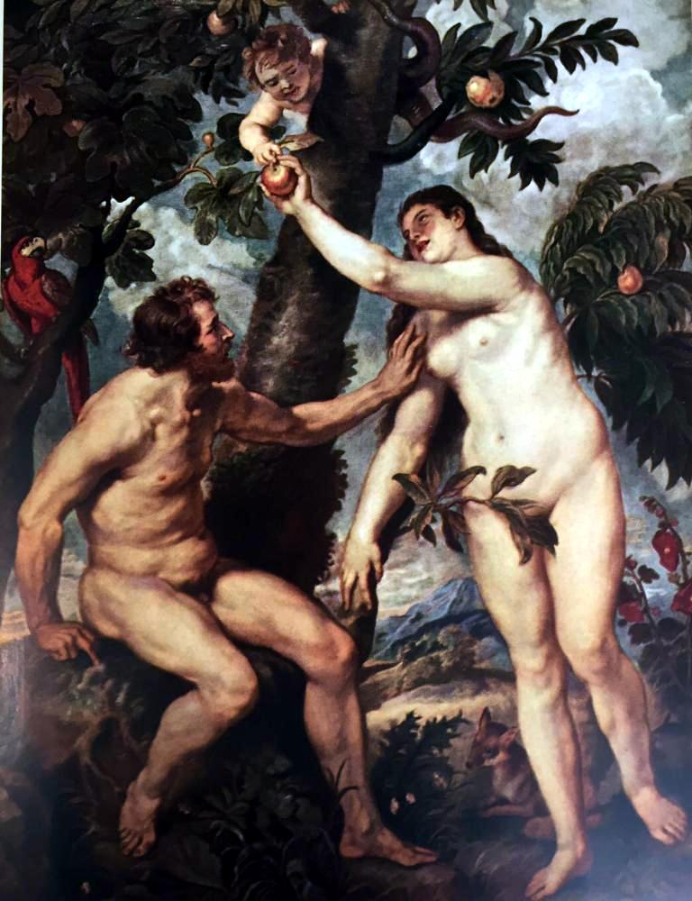 Peter Paul Rubens Adam and Eve c.1628-29 Fine Art Print from Museum Artist - Click Image to Close