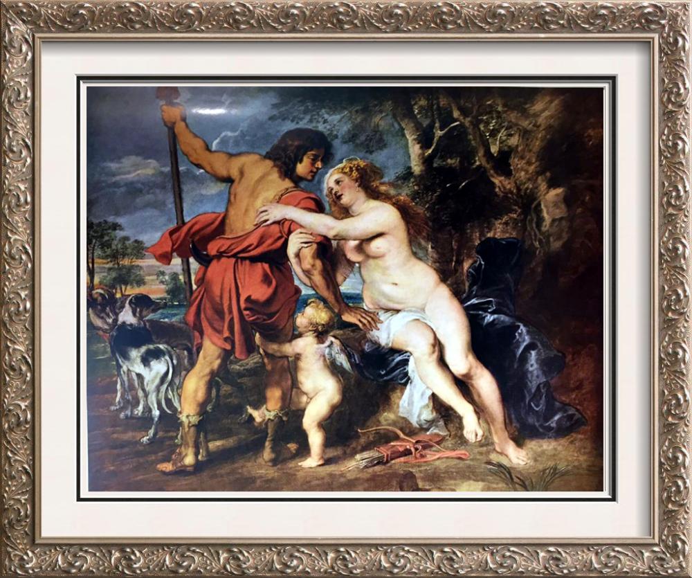 Peter Paul Rubens Venus and Adonis c.1635 Fine Art Print from Museum Artist