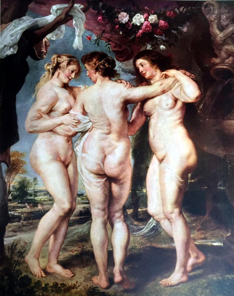Peter Paul Rubens The Three Graces c.1636-40 Fine Art Print from Museum Artist