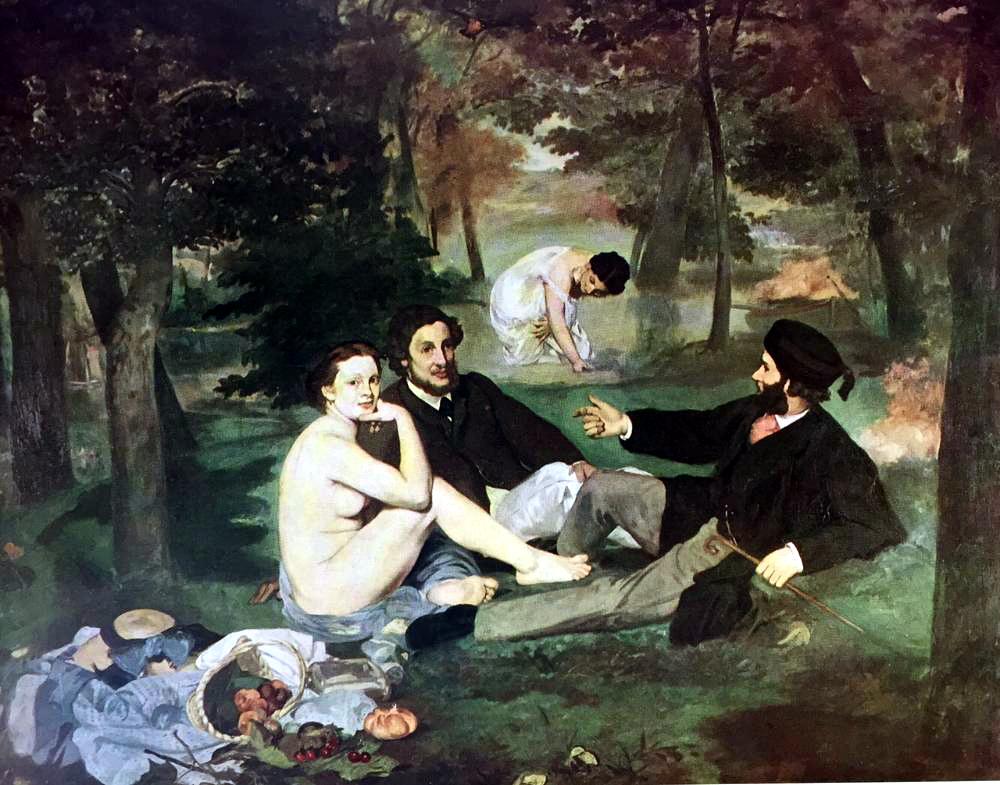 Edouard Manet Luncheon on the Grass c.1863 Fine Art Print from Museum Artist - Click Image to Close