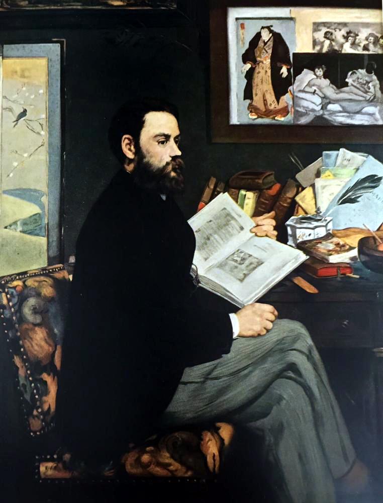 Edouard Manet Portrait of Emile Zola c.1868 Fine Art Print from Museum Artist - Click Image to Close