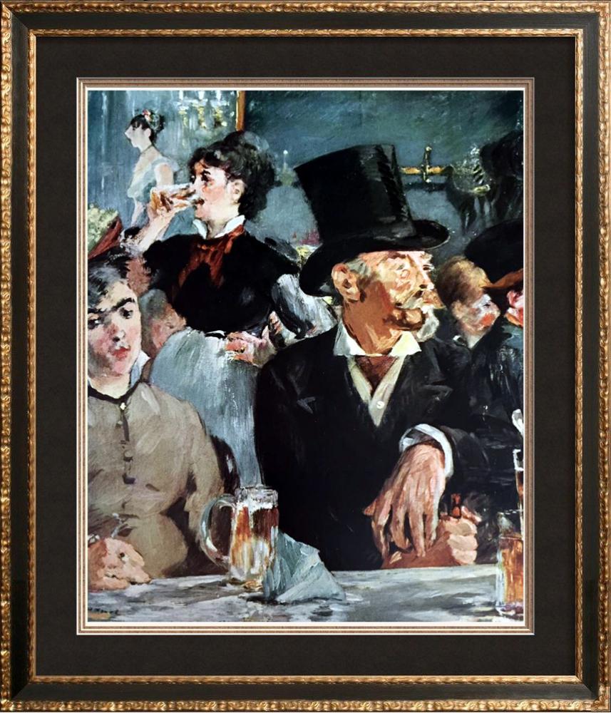 Edouard Manet At the Cafe c.1878 Fine Art Print from Museum Artist