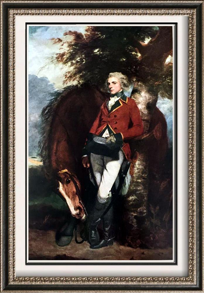 Masterpieces of British Painting by Joshua Reynolds: Colonel George K.H. Coussmaker c.1782 Fine Art Print from Museum Artist