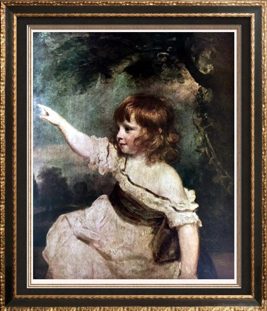 Masterpieces of British Painting by Joshua Reynolds: Master Hare c.1788-89 Fine Art Print from Museum Artist