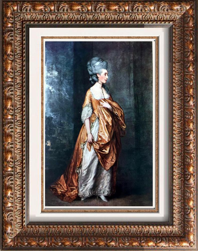 Masterpieces of British Painting by Thomas Gainsborough: Mrs. Grace Dalrymple Elliott c.1778 Fine Art Print from Museum Artist