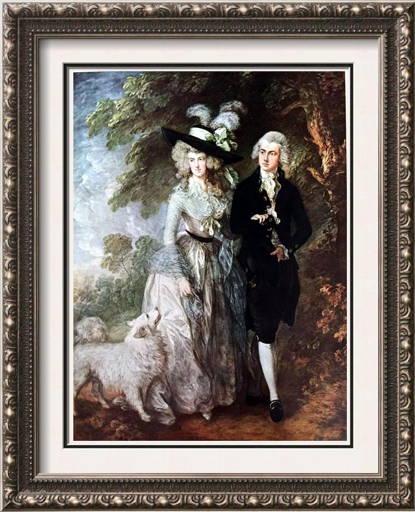 Masterpieces of British Painting by Thomas Gainsborough: The Morning Walk c.1785 Fine Art Print from Museum Artist