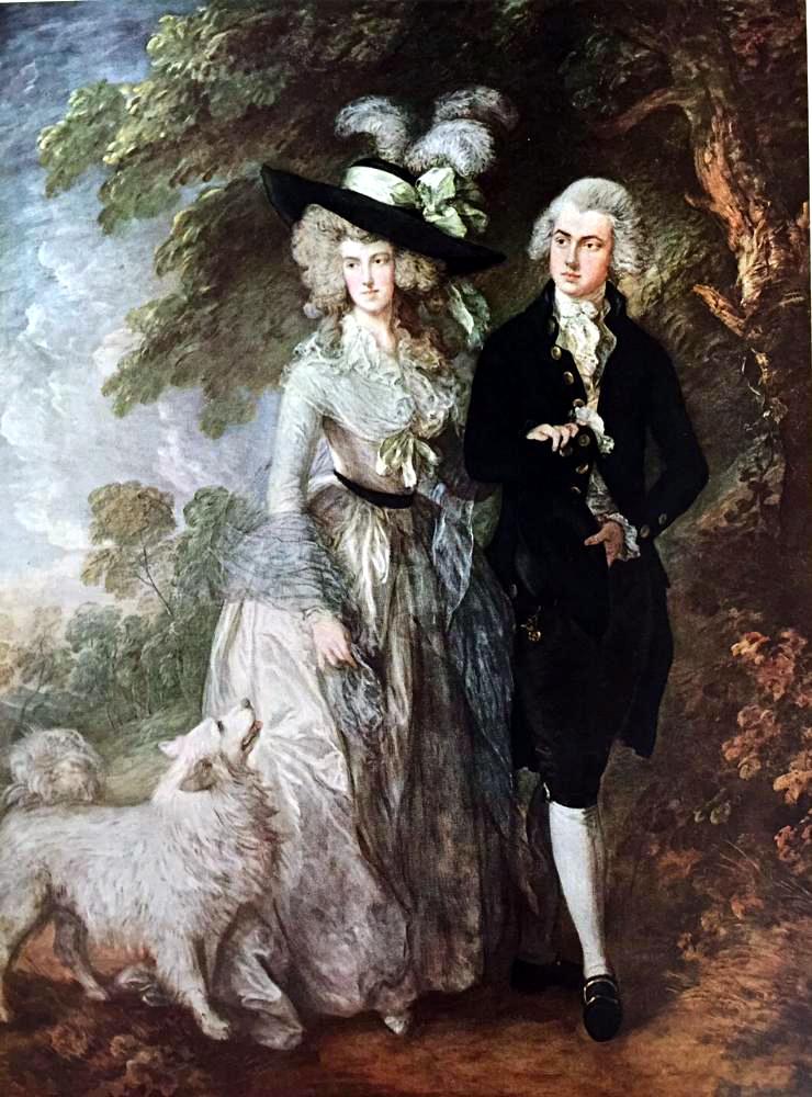 Masterpieces of British Painting by Thomas Gainsborough: The Morning Walk c.1785 Fine Art Print from Museum Artist