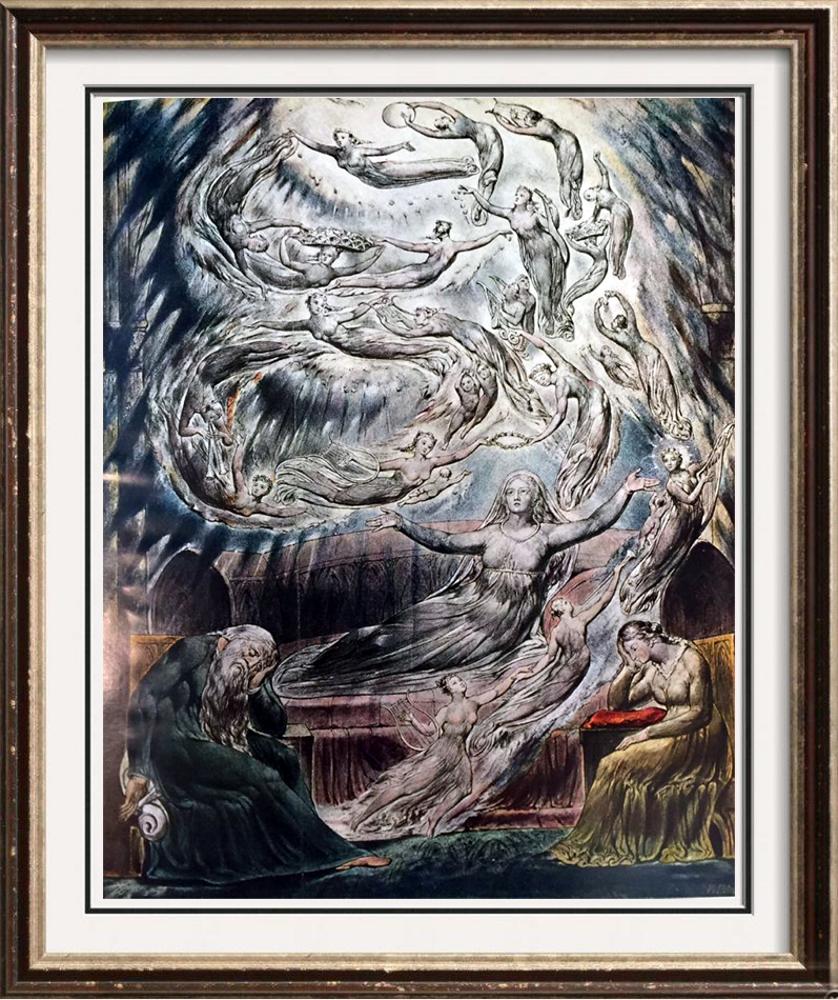 Masterpieces of British Painting by William Blake: The Dream of Queen Katharine c.1807-27 Fine Art Print from Museum Artist