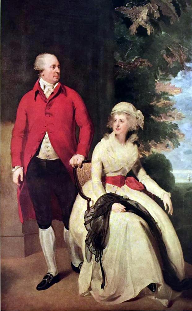 Masterpieces of British Painting by Thomas Lawrence: John Julius Angerstein and His Wife c.1790-92 Fine Art Print from Museum Ar - Click Image to Close