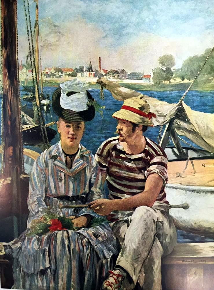 Edouard Manet Boating at Argenteuil c.1874 Fine Art Print from Museum Artist